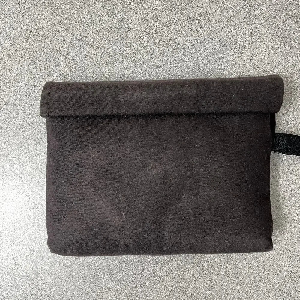 Didgeridoonas Insulated Pouch Brown Wristlet Oiled Cotton Wool Australia